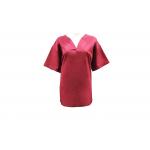 155 GSM Polyester 65% / Cotton 35% 155 GSM Hospital Frosted Dark Red Standard Summer Medical Uniform for sale