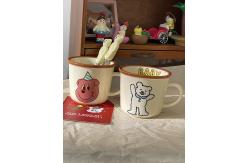 China Multifunctional Portable Ceramic Coffee Cups Microwave Dishwasher Cold Resistant supplier