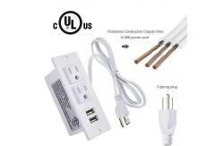 China Office desktop conference table power socket white embedded power supply board supplier