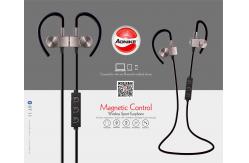 China Stereo 60mAh 8hrs Magnetic Sports Wireless Headset supplier