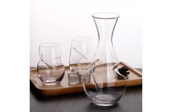 China High Purity Borosilicate Glass Decanter , Mouth Blown Single Glass Decanter supplier
