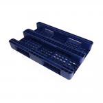 Heavy Duty Industrial Durable Hdpe Racking Steel Reinforced Euro Plastic Pallet for sale