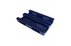 China Dark Blue HDPE Reversible Plastic Pallets 1200 X 800 Grid Surface supplier