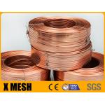 2.25x0.5mm Copper Coated Flat Stitching Wire Electro Galvanized For Carton Machine for sale