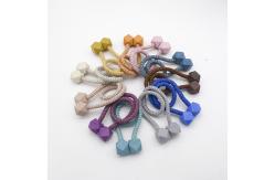 China Navy Blue Polyester Thread Magnet Box Curtain Strap supplier