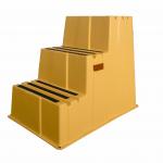 Gorilla Ladders 3-Step Plastic Step Stool Custom Color Foldable 500 Lbs Weight Capacity for sale