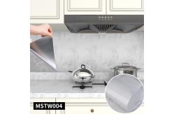 China Glossy Grey Marble Effect Wallpaper 60cm Removable Wallpaper Marble Look supplier