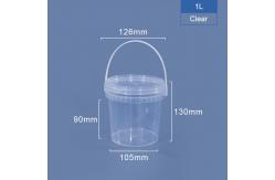 China Personalized 1 Gallon Plastic Buckets PP Plastic Small Silkscreen Printing supplier