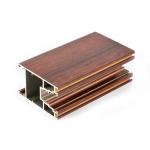 6063 T3 2.0mm Wood Finish Aluminium Profiles For Door for sale