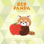 Snack-Time Fun! Apple-Loving Raccoon Patches - Customizable, No-Sew & Perfect for Lunchboxes for sale