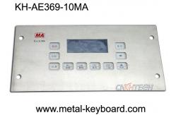 China Vandal Resistant Ruggedized Keyboard IP65 Water Proof Top Panel Mounting Method supplier