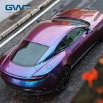 Phantom Spectrum Blue Full Body Car Wrap Vinyl Satin Pearlescent Stickers Films
