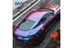 China Phantom Spectrum Blue Full Body Car Wrap Vinyl Satin Pearlescent Stickers Films supplier