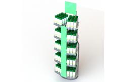 China Soft Drinks Metal Display Stands With 4 Layers And 2 Sides supplier