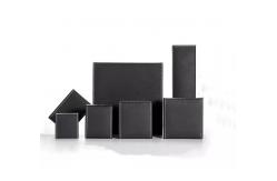 China Rectangular PU Leather Box Recyclable Necklace Box Packaging Embossing supplier