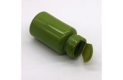 China Plastic HDPE Bottle 150ml 5oz Wide Mouth Empty Capsule Containers with Flip Cap supplier