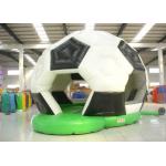 Football Design Bounce Round Bounce House , Soft Inside Bounce House Fire Resistance for sale