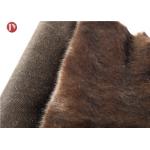 Tip Dyed Plush Faux Fur Fabric Coffee With Black Tip Tissavel 100% Polyester