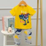 Spring And Summer Kids Sleeping Suits Short Sleeve Children'S Pajamas for sale