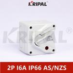 IP66 250V 2Pole 16A Electrical Mini Weatherproof Isolator Switch for sale
