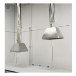 PP Fume Extractor Hood Connecting Exhaust Outlet With Telescopic Catheter