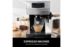 China ABS Coffee Machine With Milk Frother SS304 Single Coffee Cappuccino Latte Espresso Maker supplier