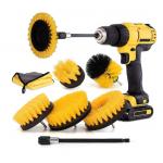 8pcs Yellow Drill Scrubber Brush for cordless screwdriver M10