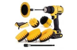 China 8pcs Yellow Drill Scrubber Brush for cordless screwdriver M10 supplier