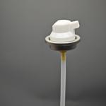 Shaving foam valve for cosmetic manufacturers with anti-clogging functionality