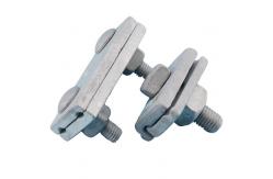 China carbon steel Power Line Fittings hot forging HDG Surface Guy Wire Clamp supplier