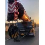 SA NY 130 Tons Mobile Crane Folding Design 7 Boom Section 4 Axles