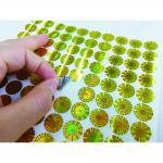 Oilproof Waterproof 3D Hologram Tamper Evident Security Labels for sale