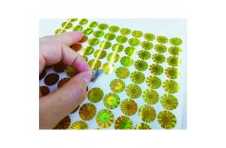 China Oilproof Waterproof 3D Hologram Tamper Evident Security Labels supplier