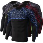 Long Sleeve Rash Guard Shirt , Loose Fit Rash Guard Refeltive Print Eco Friendly for sale