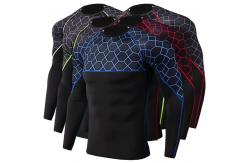 China Long Sleeve Rash Guard Shirt , Loose Fit Rash Guard Refeltive Print Eco Friendly supplier