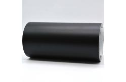 China Matte Black Anti Static Label Material Permanent Adhesive Polyimide 1Mil With Glassine supplier