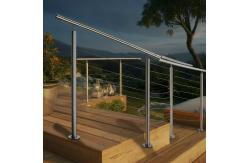 China Sleek Adjustable Stainless Steel Handrails for Decks and Patios supplier