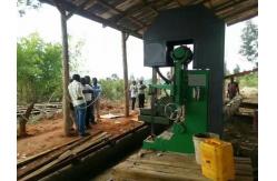 China Big log cutting used Vertical bandsaw Mills Machine with Automatic CNC Carriage supplier