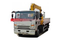 China 140HP to 168HP 4x2 JAC Truck Mounted Crane 5Tons Lifting Capacity supplier
