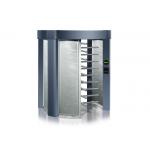 Revolving Turnstile Barrier Gate 304 Stainless Steel Turnstile With Card Reader Plate for sale