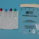 Sterile Sample Medical Biohazard Bags Specimen Transport Bag Document Pouch Plastic Zip Bag for sale