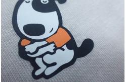 China Screen Print Heat Transfer Clothing Labels Custom Iron On Stickers supplier