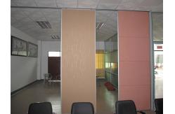 China Mobile Wall Hotel Sound Proof Partitions Panel Thickness 65mm Laminated Board supplier