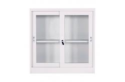 China Sliding Glass Door 90cm Metal File Storage Cabinet One Shelf supplier