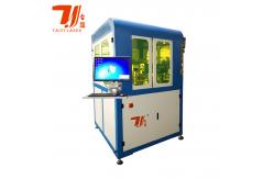 China Automatic CO2 Laser Marking Engraving Machine for Wood Bottle Cap Plug Stoppers supplier