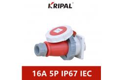 China 16A 5P IP67 IEC Phase Inverter Plug And Panel Mounted Socket supplier