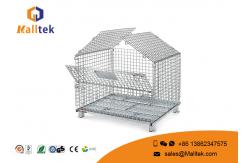 China Durable Zinc Plated Wire Mesh Storage Containers With Lid Security Mesh Box supplier