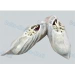 PP White Non Slip Shoe Covers , Lightweight Waterproof Protective Shoe Covers for sale