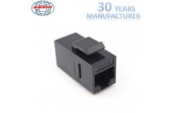 China Cat6 UTP RJ45 Keystone Jack , 8P8C Female Jack Inline Coupler Connector Adapter supplier