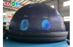China Customized Printed Inflatable Planetarium Black Projection Dome Tent For Science Display supplier